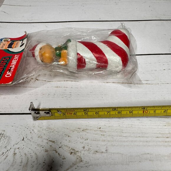Woodstock in a Stocking Christmas Ornament Kurt Adler 3 1/2" Peanuts Gang Vtg - Picture 6 of 6
